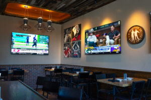 Football watch party at Open Road Outpost restaurant in Tysons