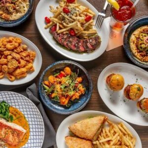 Happy hour food and drinks at restaurants at The Boro Tysons